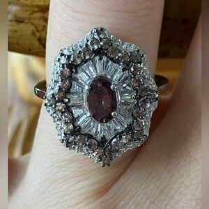 Color Changing Garnet Sterling Silver Ring Size 6